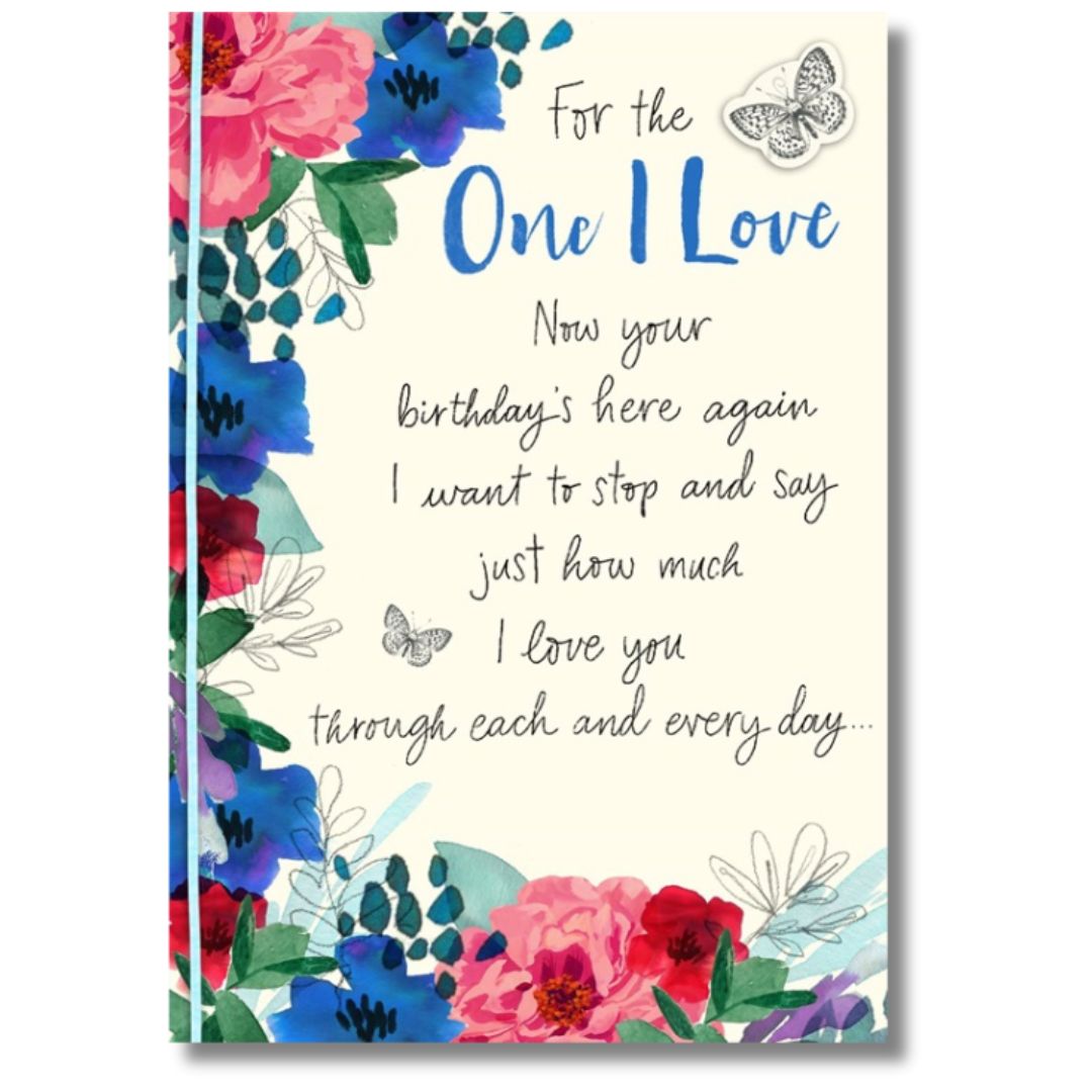 Hallmark For The One I Love Birthday - Greeting Card