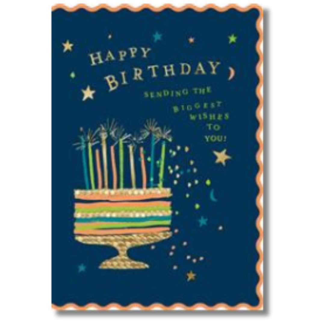 Hallmark Happy Birthday With Cake - Greeting Card