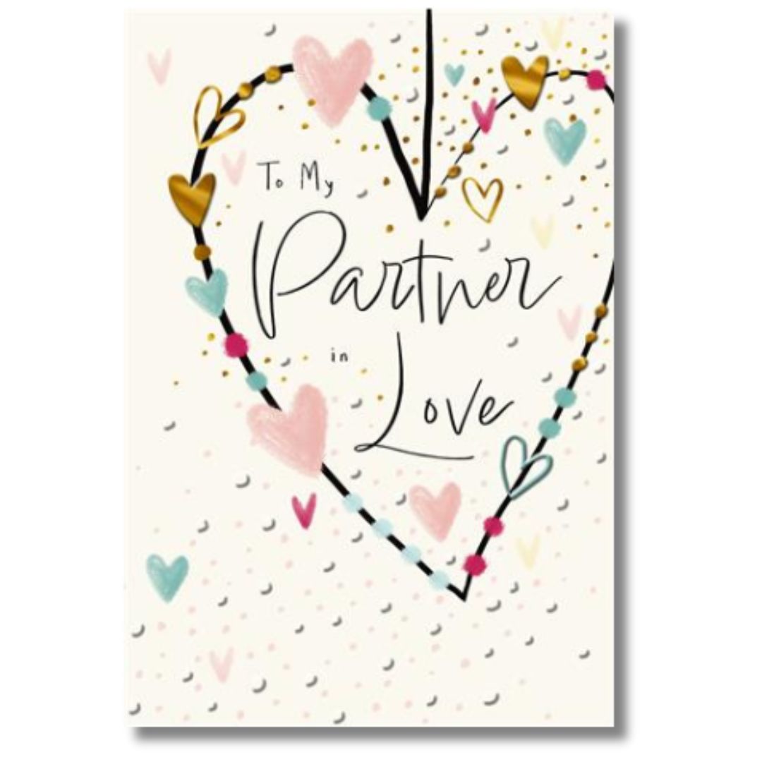 Hallmark To My Partner In Love - Greeting Card