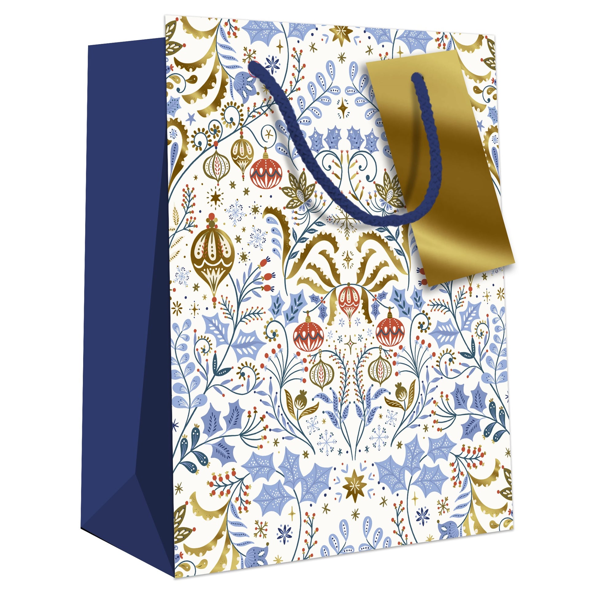 Hallmark Christmas Bag Small 17 x 14cm - Blue Design