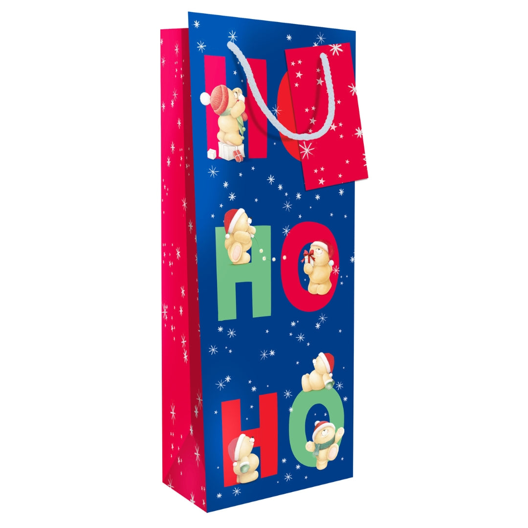 Hallmark Christmas Bottle Bag 32.5 x 13cm - Ho Ho Ho