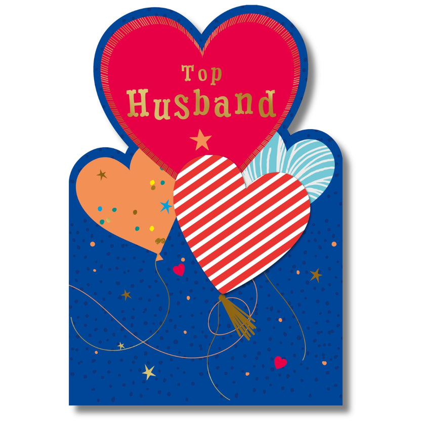 Hallmark Top Husband Birthday - Greeting Card