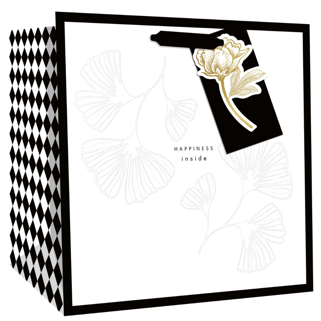 Hallmark Gift Bag Medium 27 x 27 x 14cm - Memento Luxe "Happiness Inside"