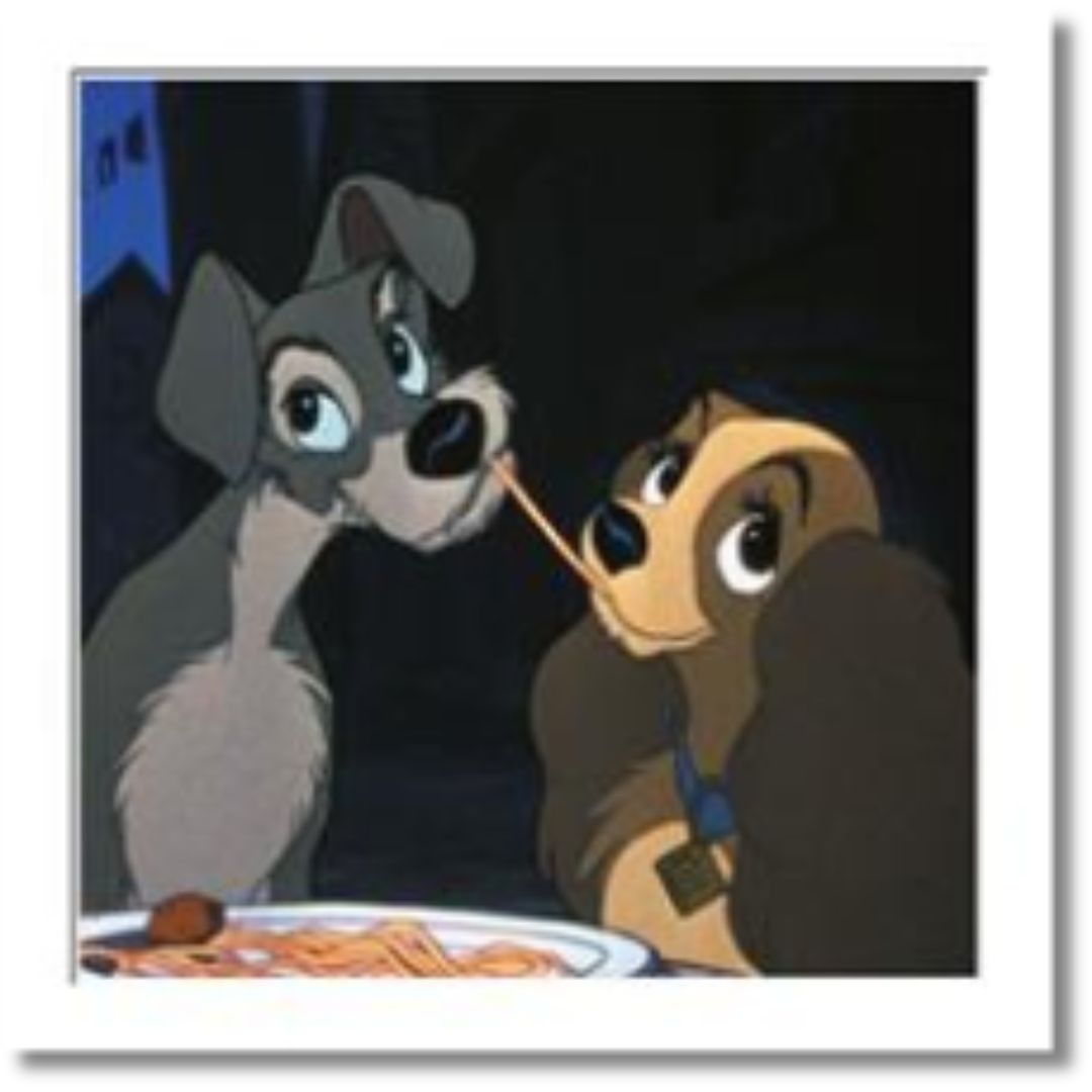 Hallmark Disney Lady And The Tramp Blank - Greeting Card