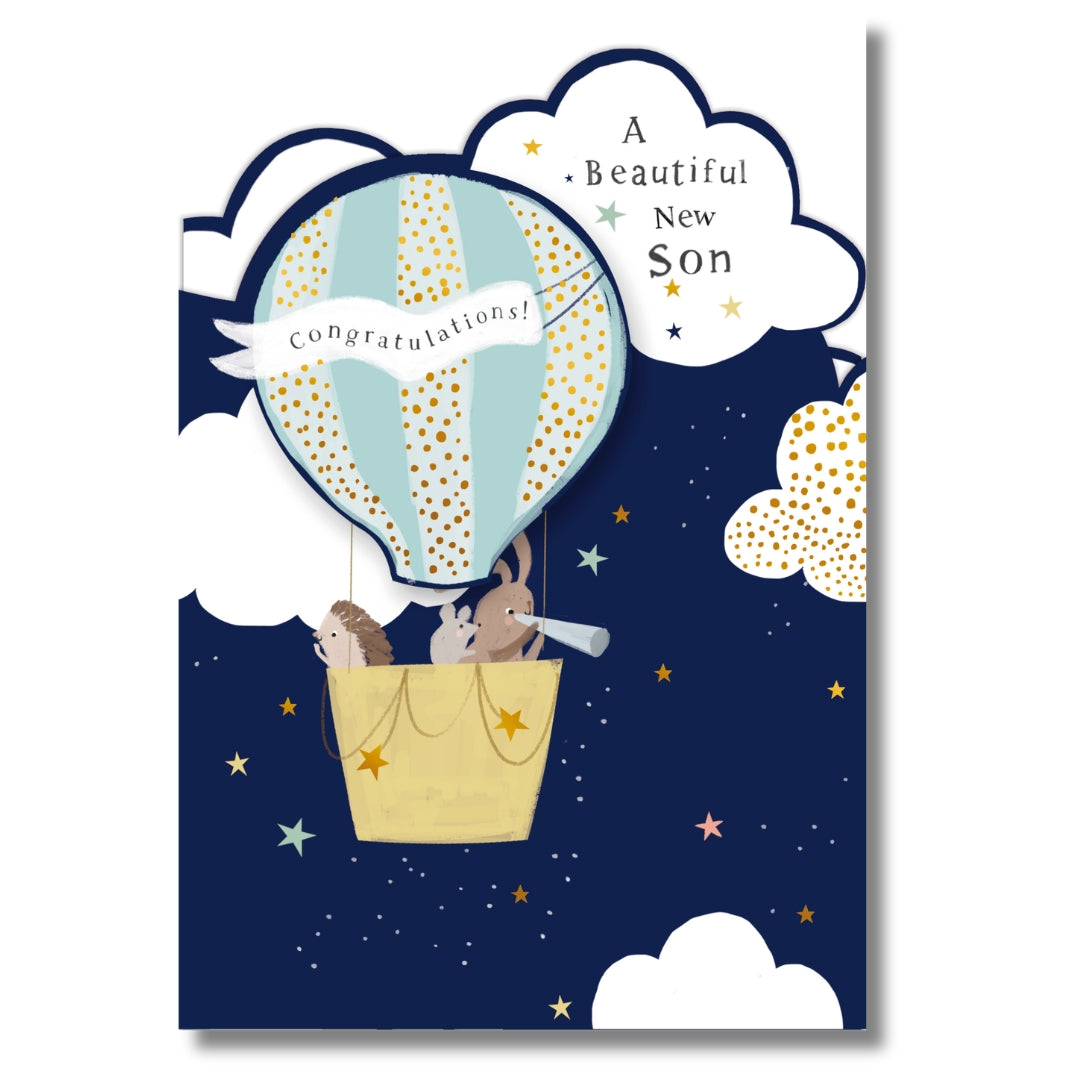 Hallmark A Beautiful New Son - Greeting Card