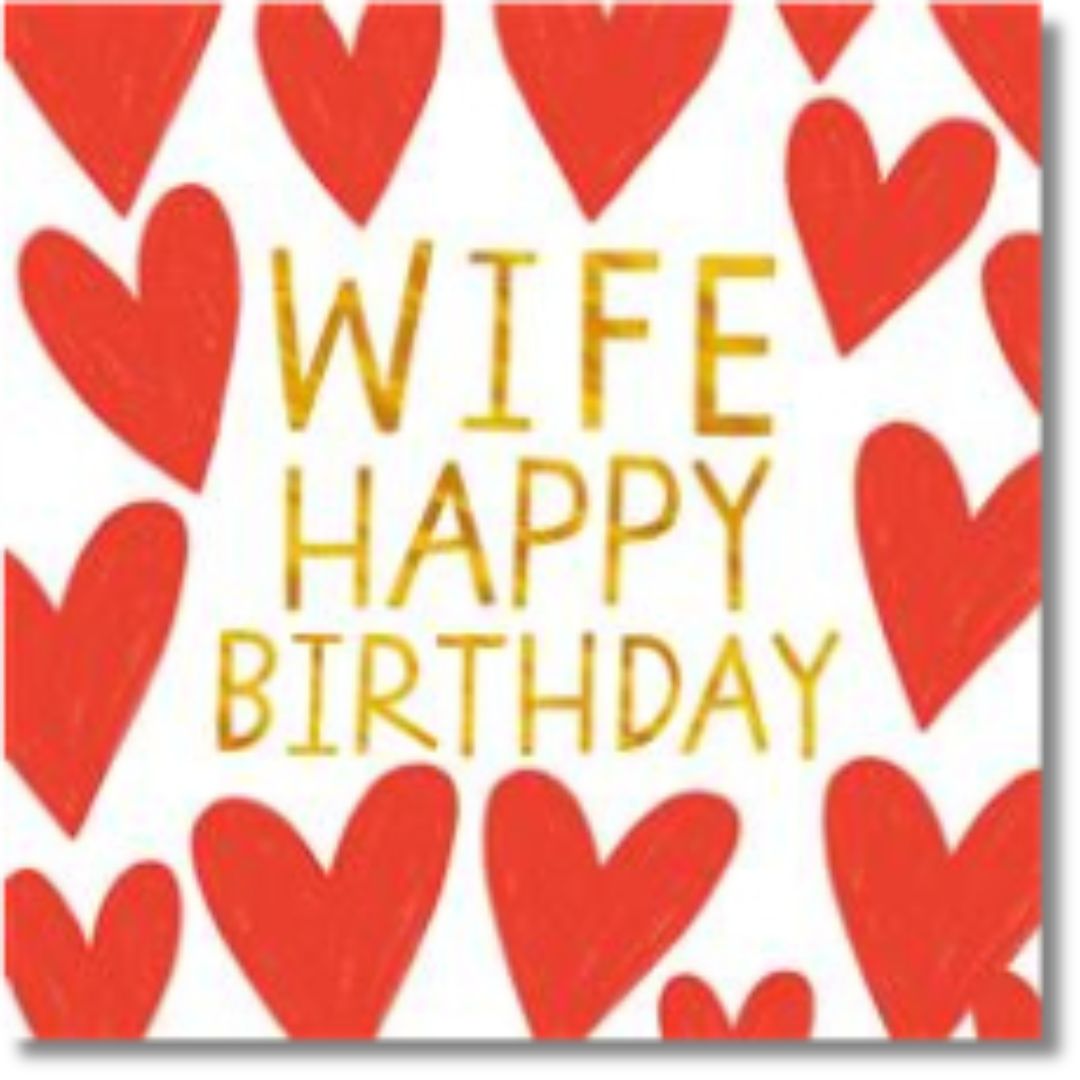Hallmark Wife Happy Birthday - Greeting Card