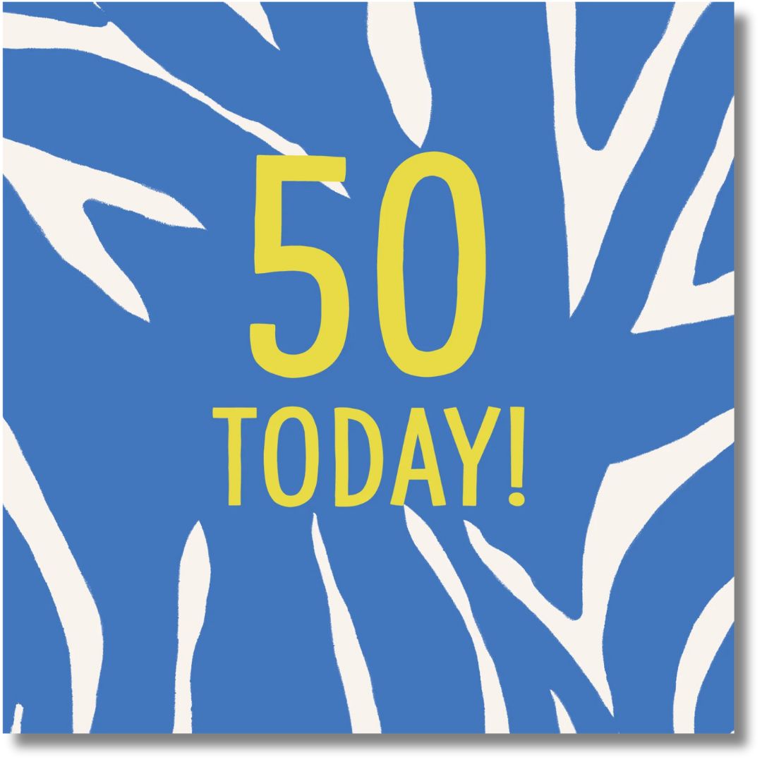 Hallmark 50 Today! Birthday - Greeting Card