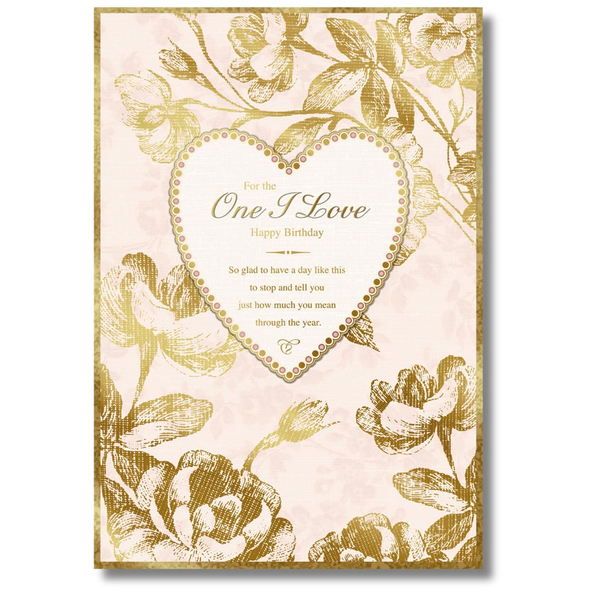 Hallmark For The One I Love Birthday - Greeting Card