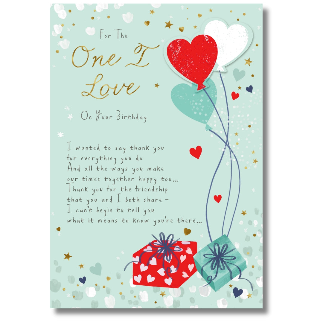 Hallmark For The One I Love On Your Birthday - Greeting Card