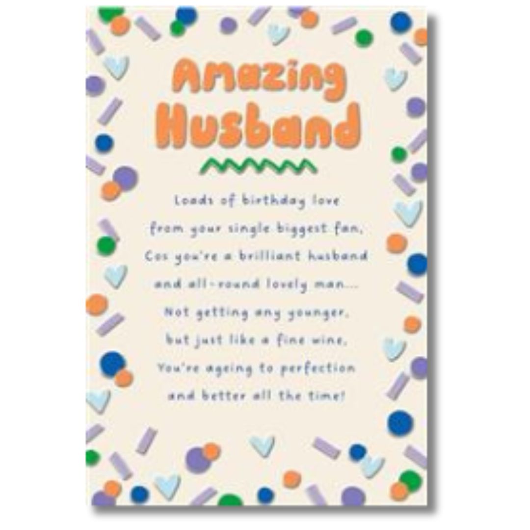 Hallmark Amazing Husband Birthday - Greeting Card
