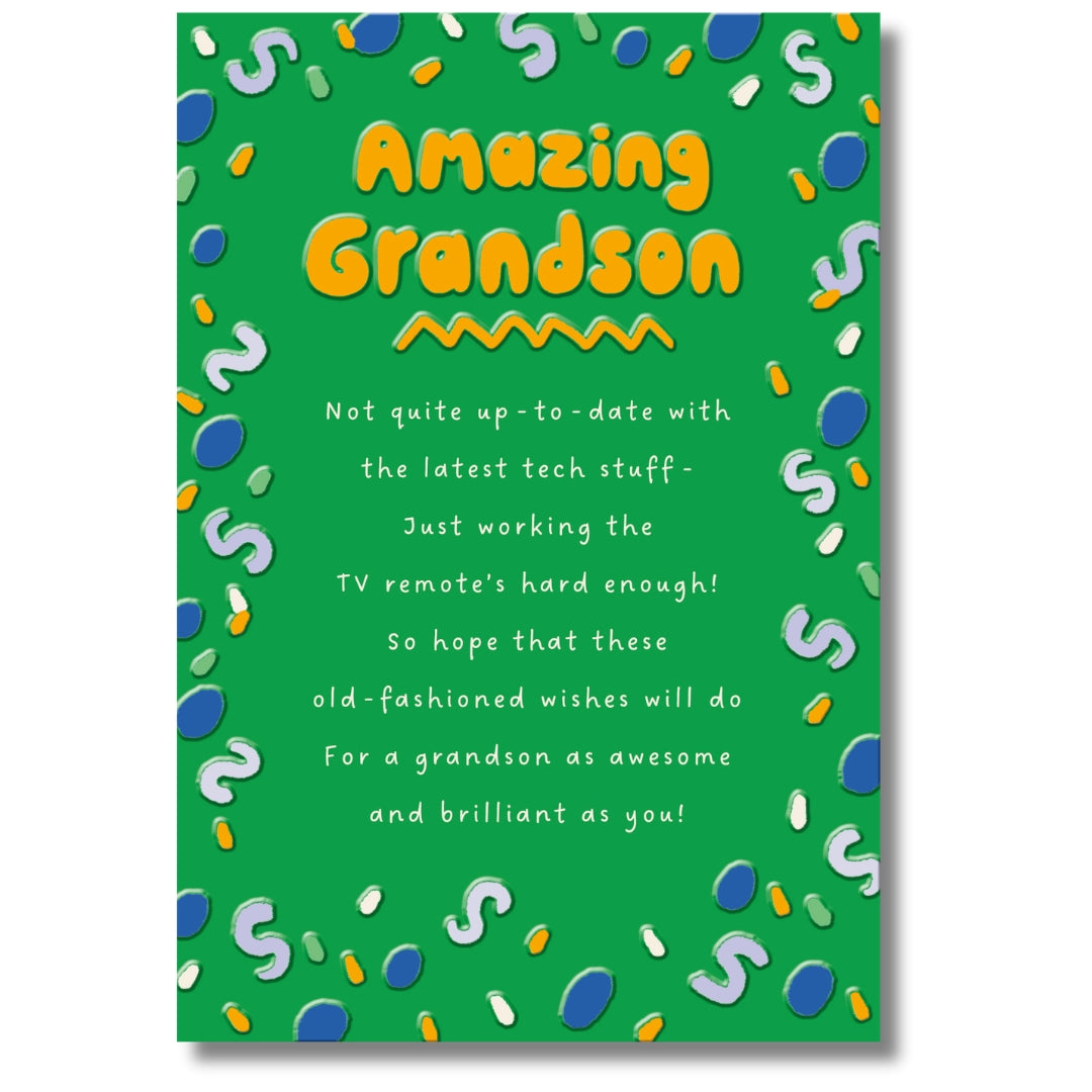 Hallmark Amazing Grandson Birthday - Greeting Card
