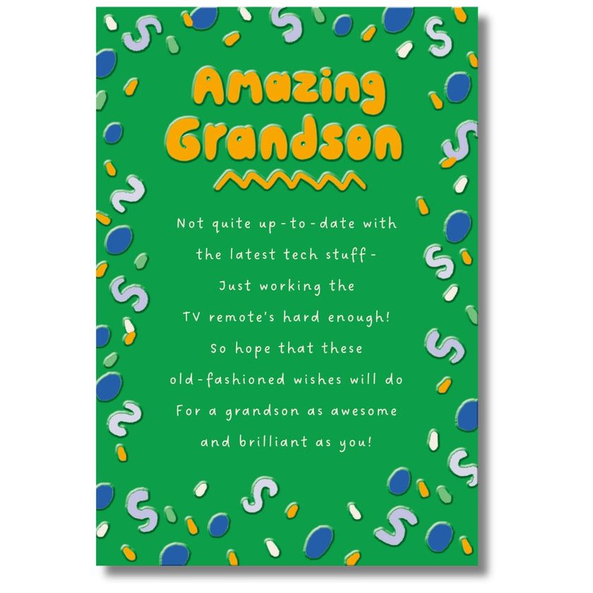 Hallmark Amazing Grandson Birthday - Greeting Card