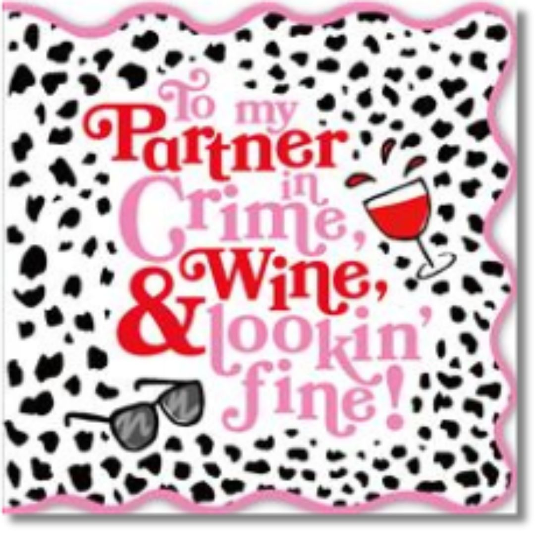 Hallmark To My Partner In Crime... Blank - Greeting Card