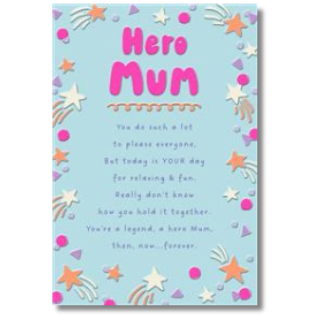 Hallmark Hero Mum Birthday - Greeting Card