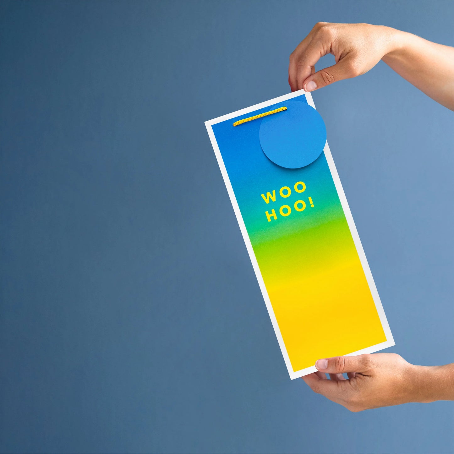 Hallmark Gift Bottle Bag 32.5 x 13cm - Woo Hoo!