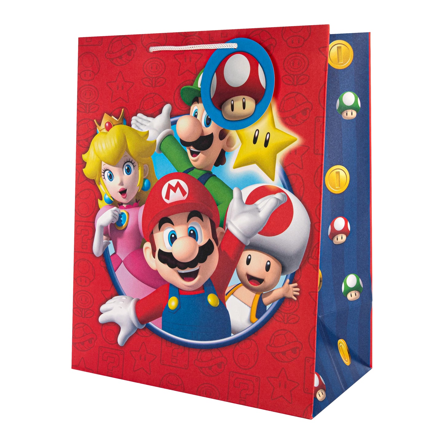 Hallmark Gift Bag Medium 33 x 26.5cm - Super Mario