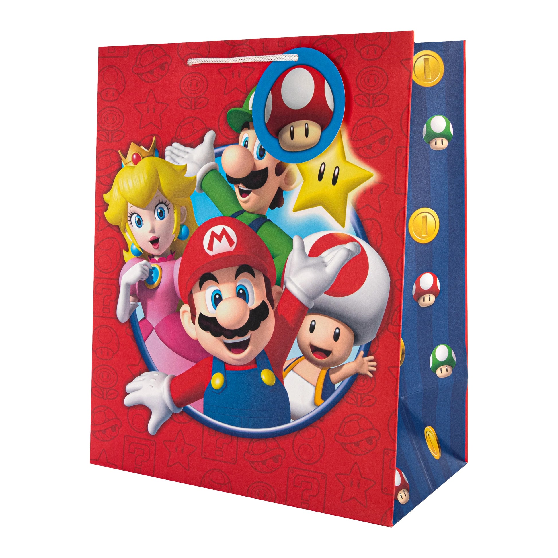 Hallmark Gift Bag Medium 33 x 26.5cm - Super Mario