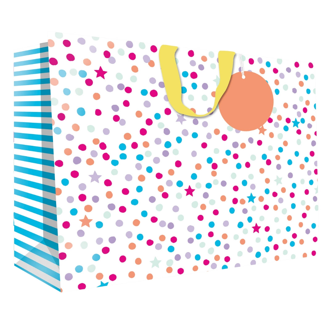 Hallmark Extra Large Gift Bag 45 x 33 x 15cm - Dots & Stars