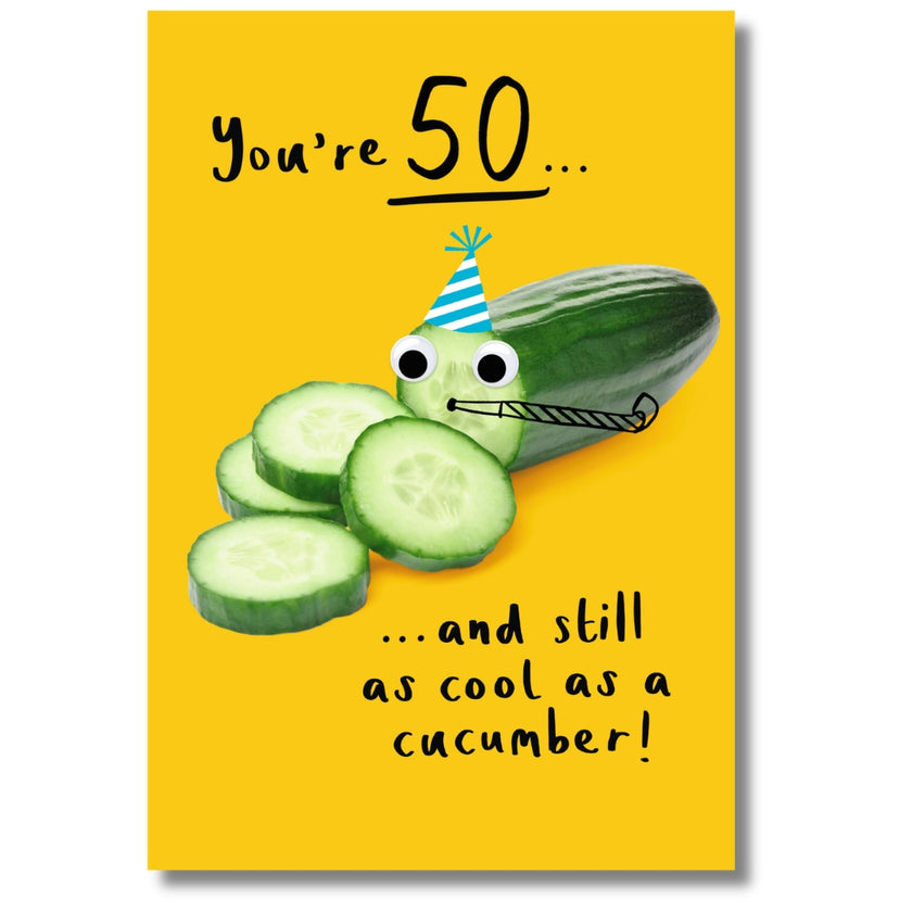 Hallmark You're 50... And Still As Cool As A Cucumber! Birthday - Greeting Card