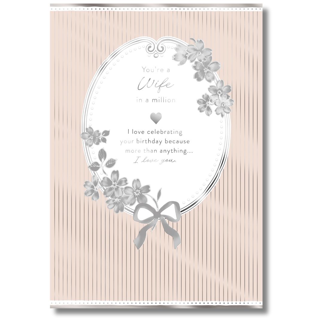 Hallmark You're A Wife In A Million Birthday Greeting Card