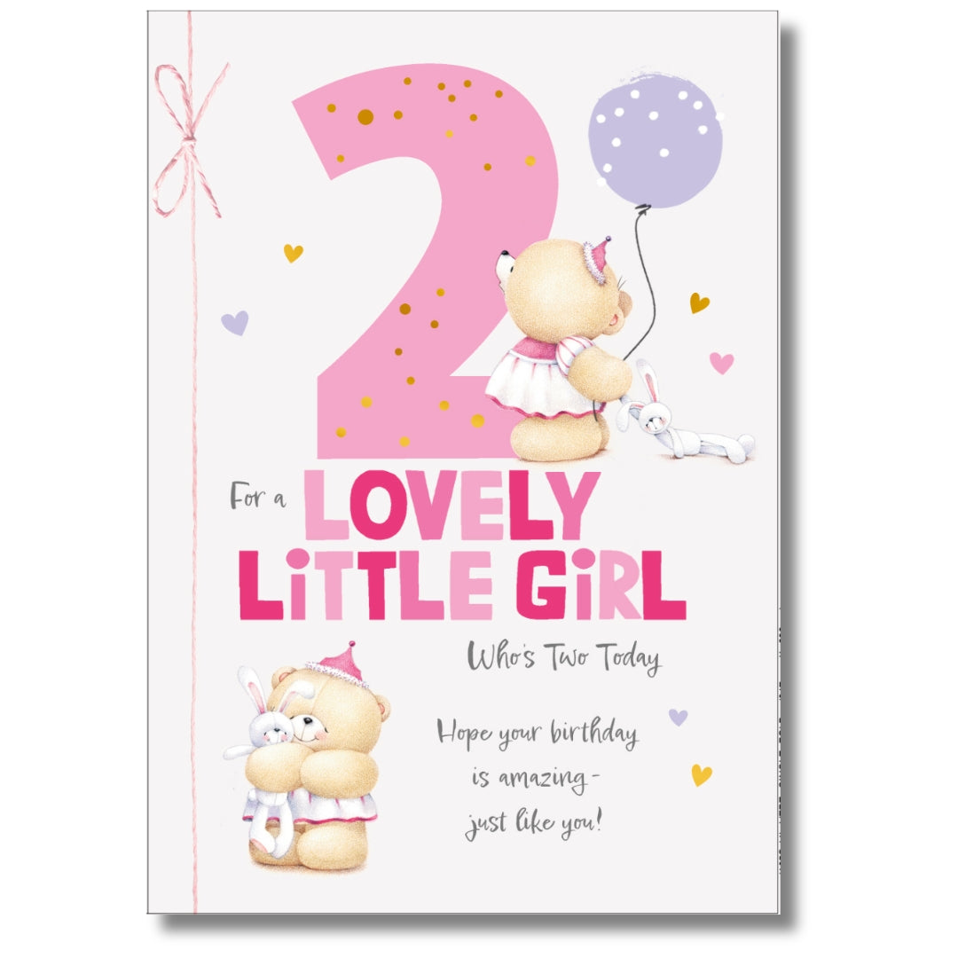 Hallmark 2 For A Lovely Little Girl Birthday - Greeting Card