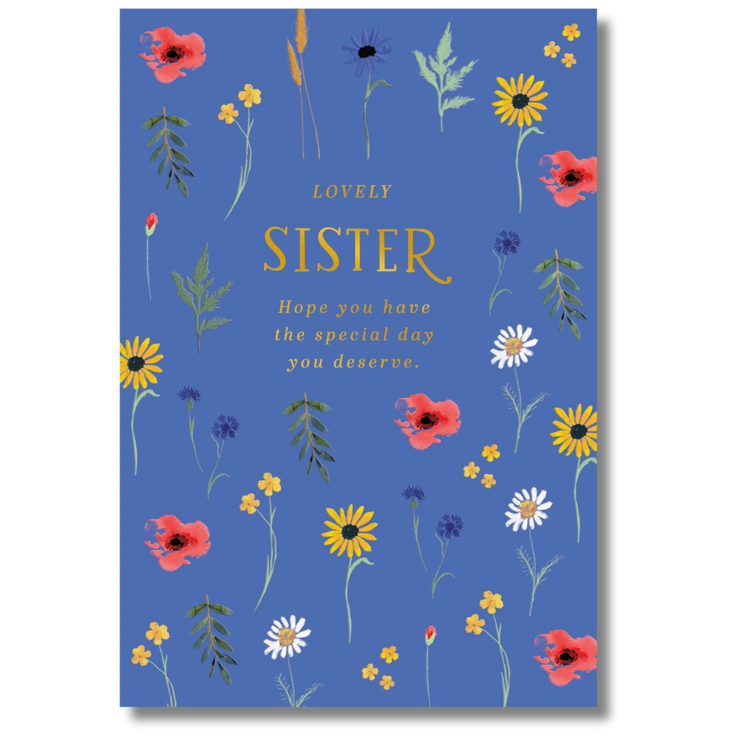 Hallmark Lovely Sister Birthday - Greeting Card
