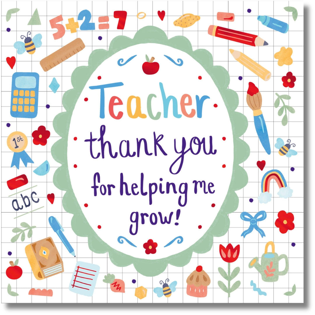 Hallmark Teacher Thank You - Blank Greeting Card