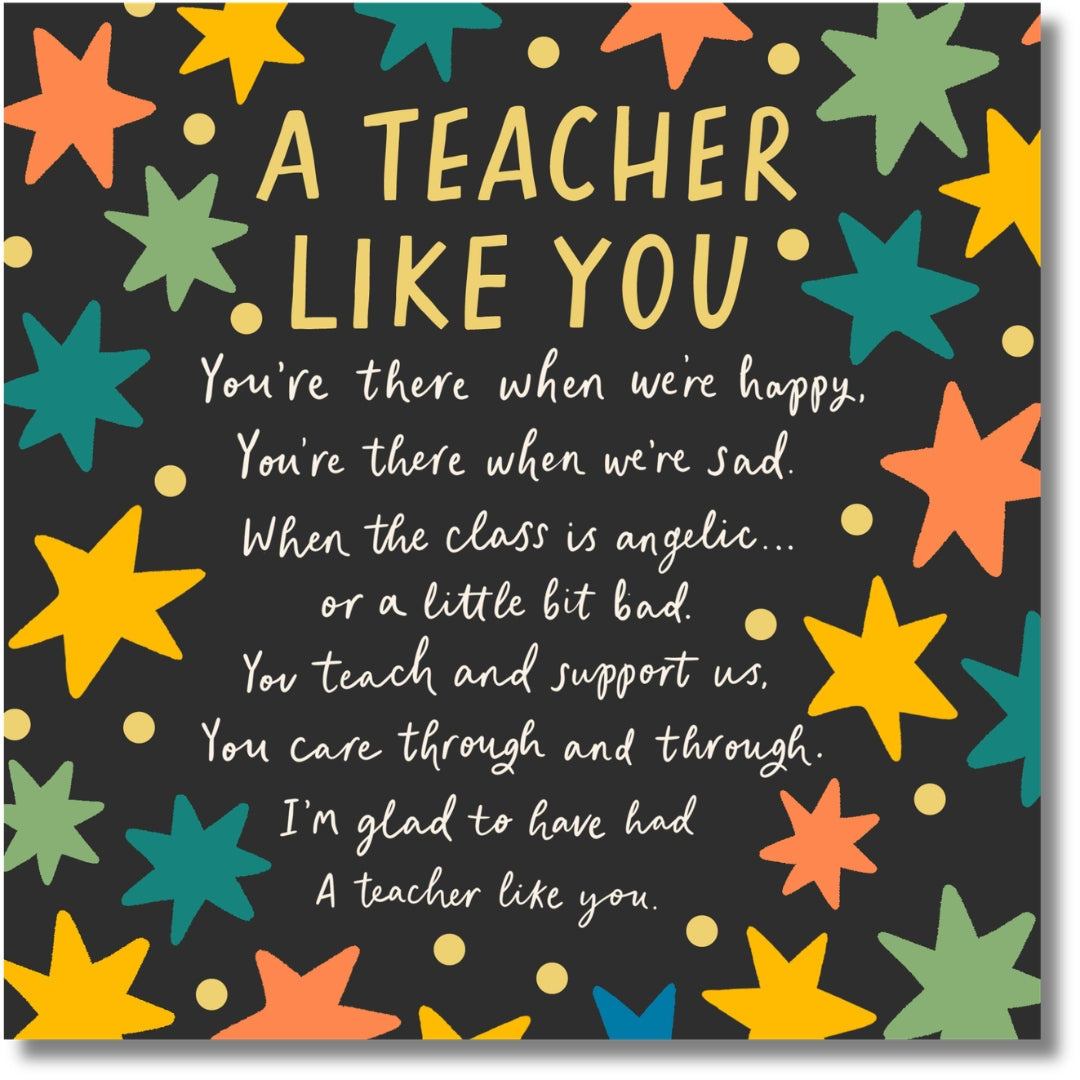 Hallmark A Teacher Like You - Blank Greeting Card