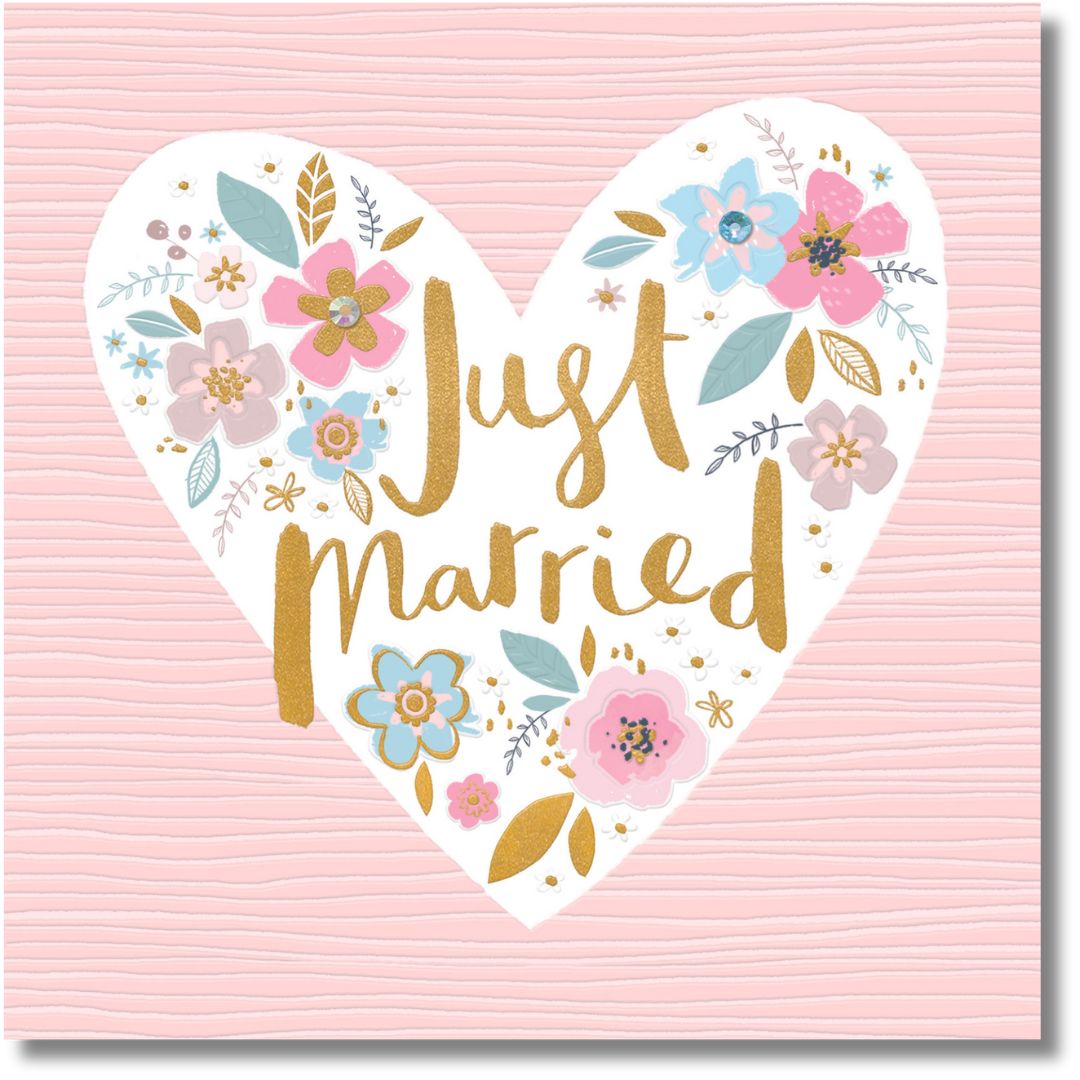 Rechel Ellen Just Married - Greeting Card
