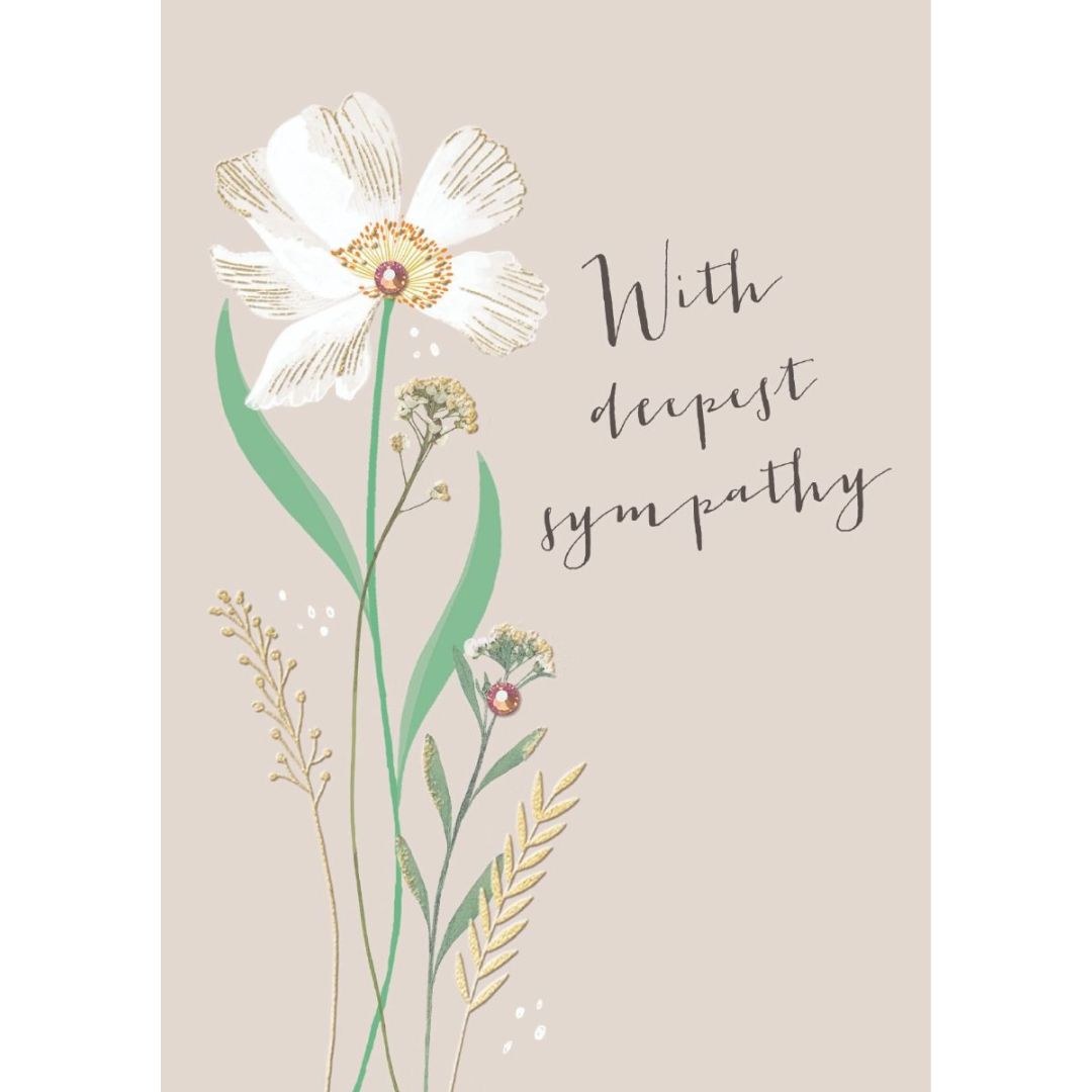 With Deepest Sympathy' Greeting Card