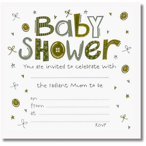 Jean Barrington Baby Shower Party Invitations And Envelopes A Pack Of 10pcs