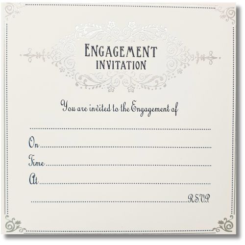 Jean Barrington Engagement Party Invitations And Envelopes A Pack Of 10pcs