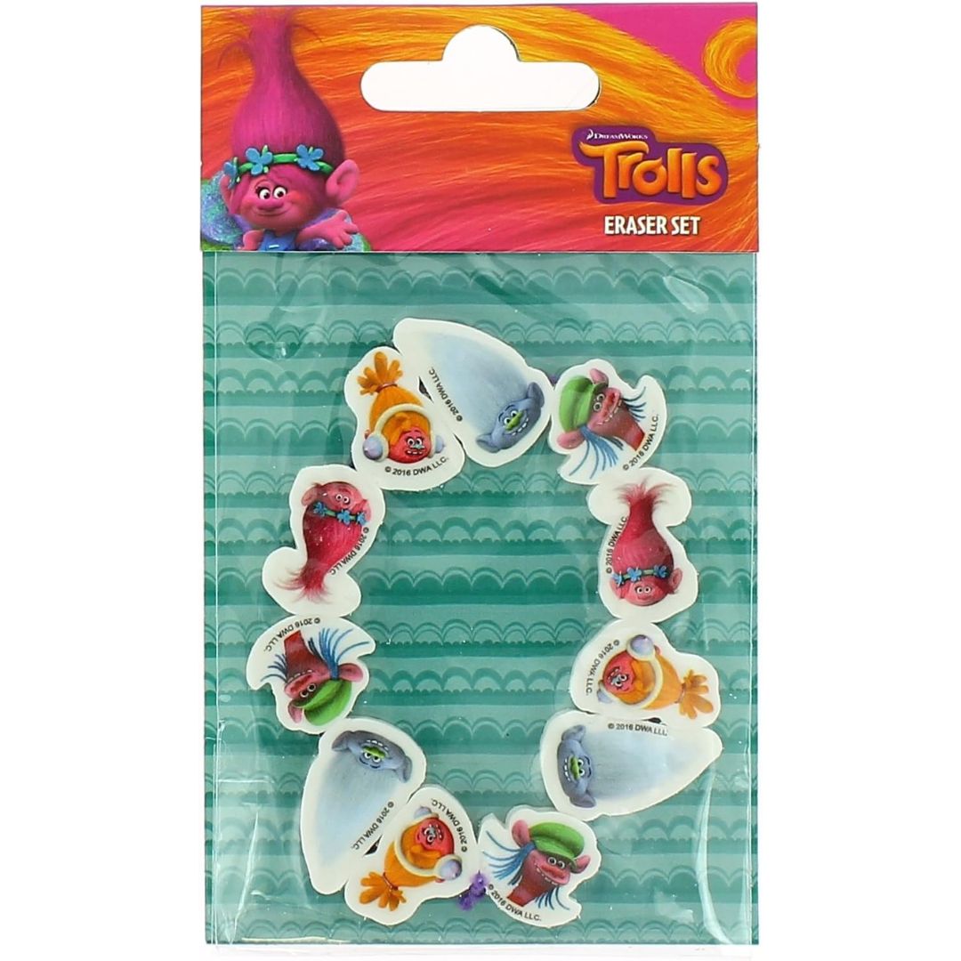 Trolls Eraser Set