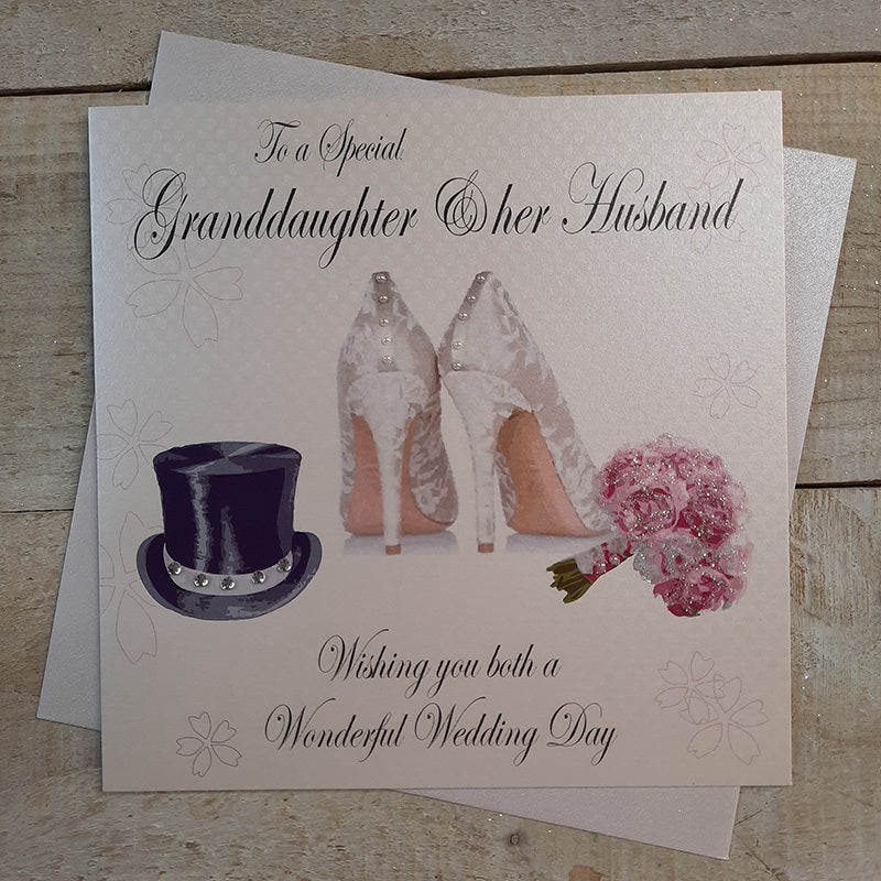 To A Special Granddaughter and her Husband on Your Wedding Day' Greeti