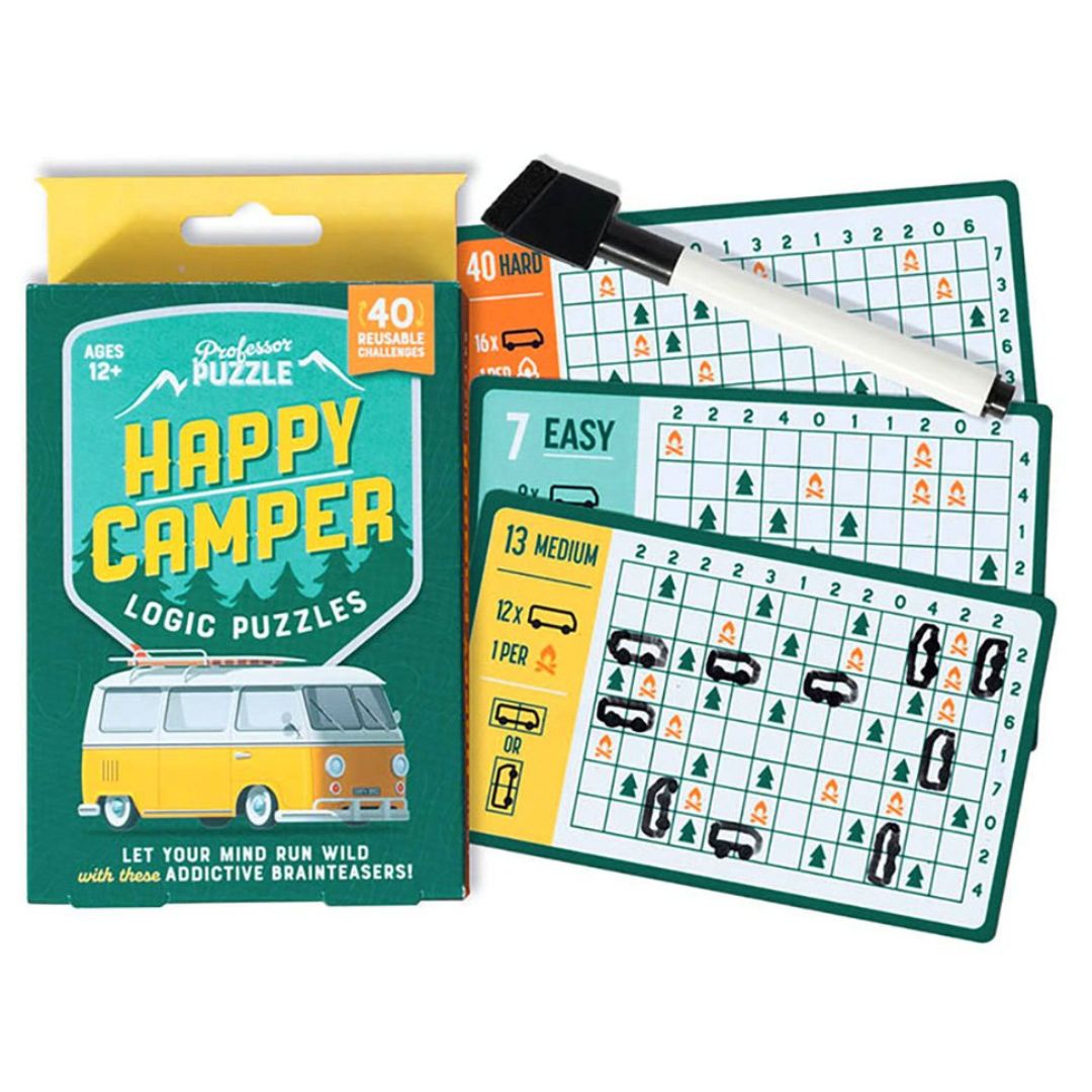 Professor Puzzle - Happy Camper - Logic Puzzles Card Game