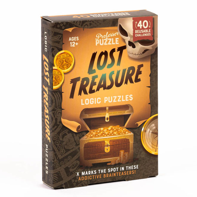 Professor Puzzle - Lost Treasure - Logic Puzzles Card Game