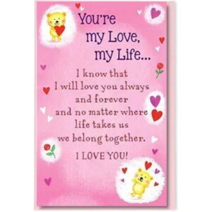 Heartwarmers 'You're my Love my Life' Keepsake Card & Envelope