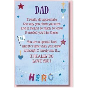 Heartwarmers 'Dad' Keepsake Card & Envelope