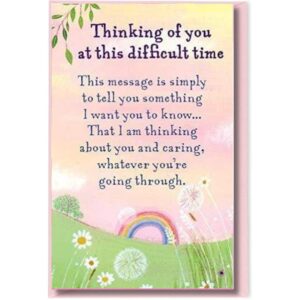 Heartwarmers 'Thinking of you at this difficult time' Keepsake Card &