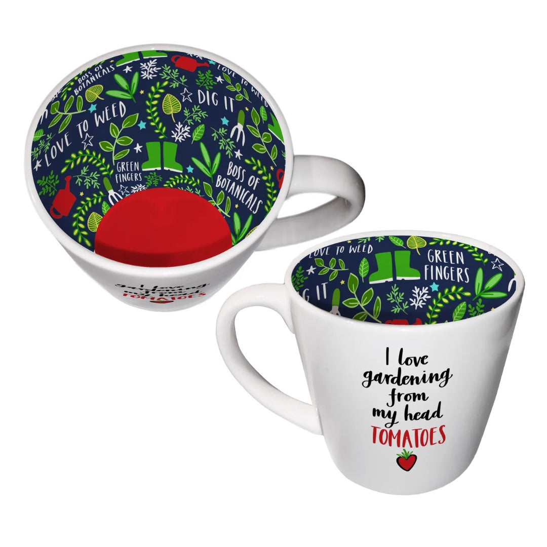 Inside Out Ceramic Mug With Gift Box - Tomatoes