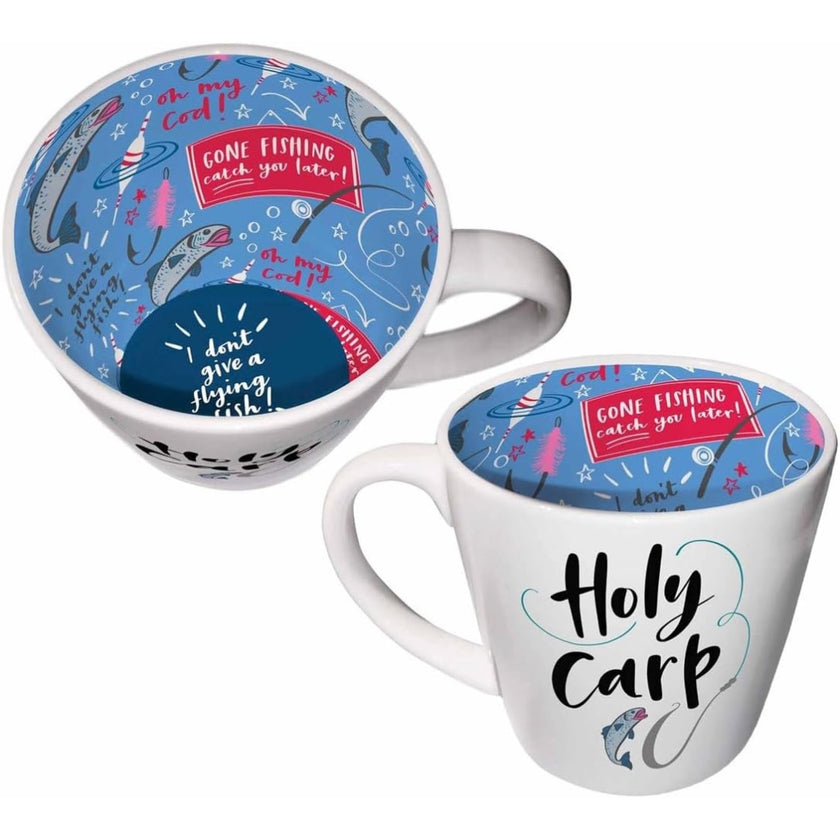Inside Out Ceramic Mug With Gift Box - Holy Carp