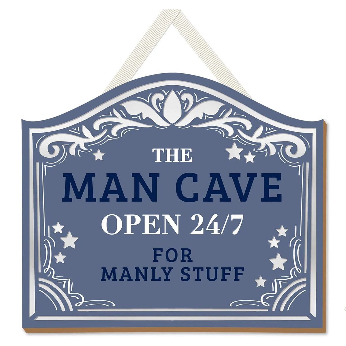 More Than Words Mirror Plaque 12 x 14cm - The Man Cave Open 24/7