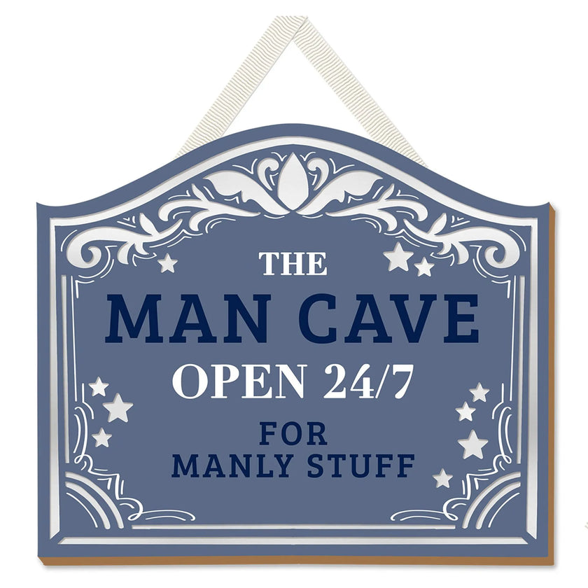 More Than Words Mirror Plaque 12 x 14cm - The Man Cave Open 24/7