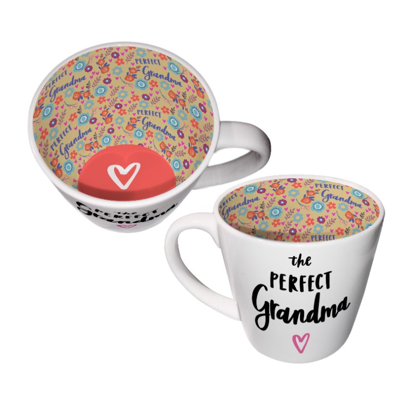 Inside Out Ceramic Mug With Gift Box - The Perfect Grandma