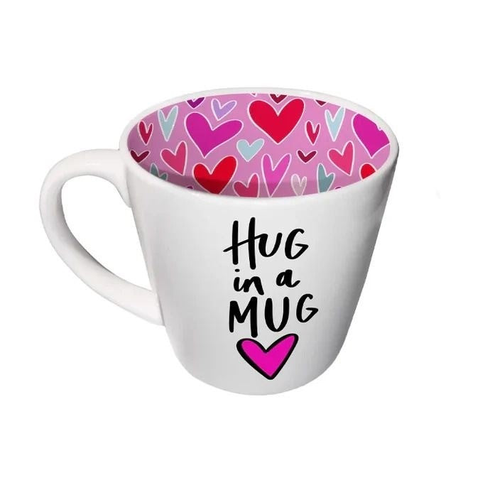 Inside Out Ceramic Mug With Gift Box - Hug In A Mug