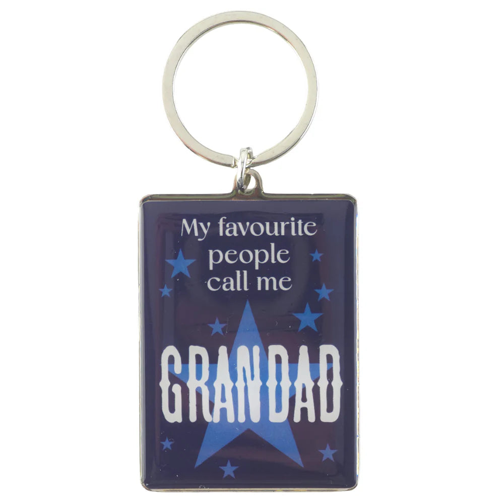 Metal Keyring 6 x 4.5cm - Grandad