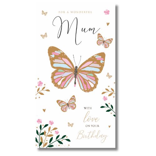 Tracks For A Wonderful Mum With Love On Your Birthday - Greeting Card