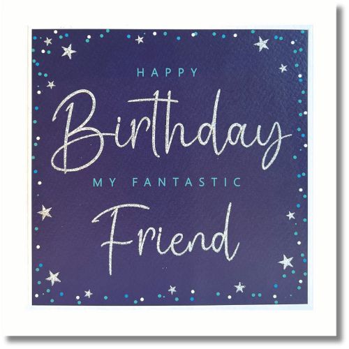 Tracks Happy Birthday My Fantastic Friend - Greeting Card