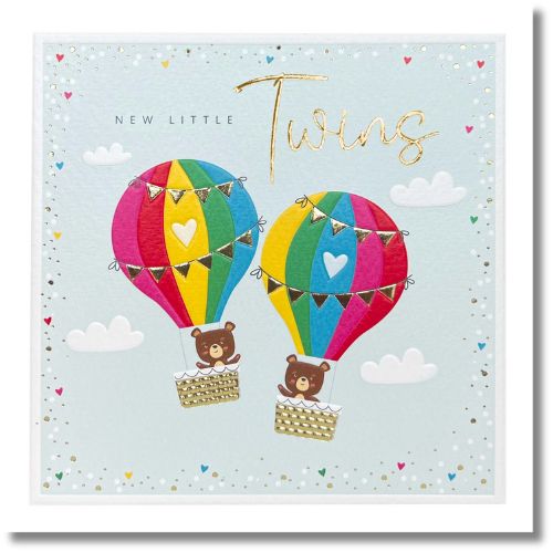 Tracks New Little Twins - Greeting Card