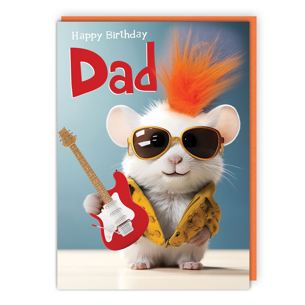 Tracks Happy Birthday Dad - Greeting Card